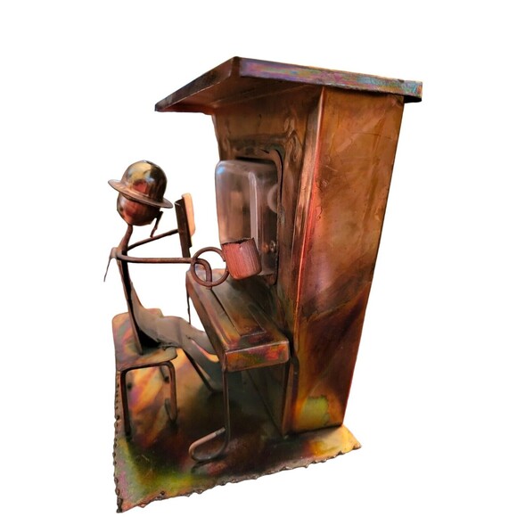 Berkeley Designs Man Playing Piano Music Box  My Favorite Things Vintage Decor - Picture 1 of 7